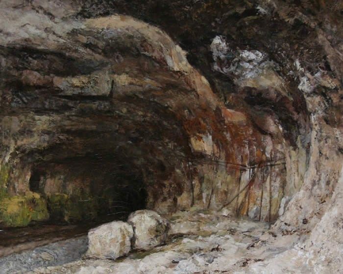 Gustave Courbet The Grotto of Sarrazine near Nans-sous-Sainte-Anne